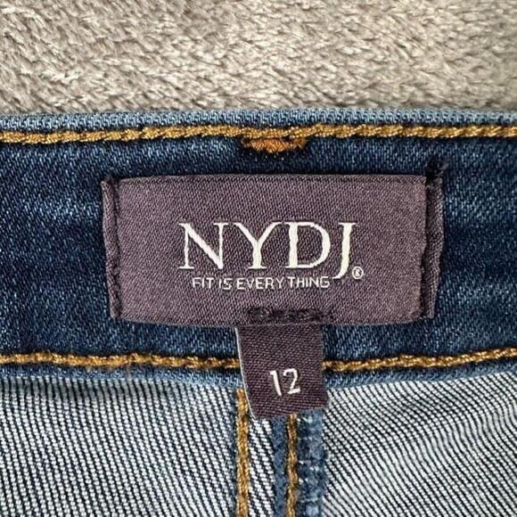 NYDJ Jeans Womens 12 LiftxTuck Technology Ami Skinny Distressed Denim - Picture 7 of 11